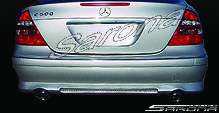 Custom Mercedes E Class  Sedan Rear Add-on Lip (2003 - 2006) - $395.00 (Part #MB-026-RA)